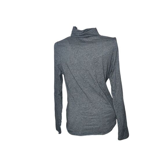 NICE WOMEN Peruvian Connection Pima Cotton Women Sweater Size large grey Turtlen - Picture 1 of 5